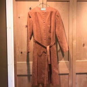 Vintage 70’s POSH Ultra Suede Coat Dress